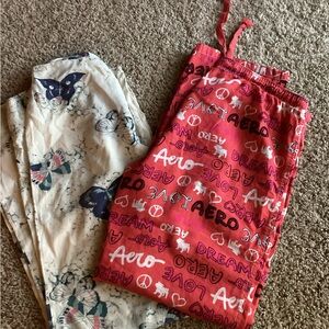 Victoria Secret butterfly and Aero pj pants size medium